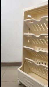 BYJ Baby Rack Bookshelf Space Saver Storage Organizer Shelf Storage Rack