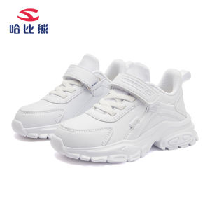 Hobibear Childrens Sports Shoes Casual Outdoor Anti-slip Wear-resistant Low-top Synthetic Leather Running Shoes for Boys And Girls