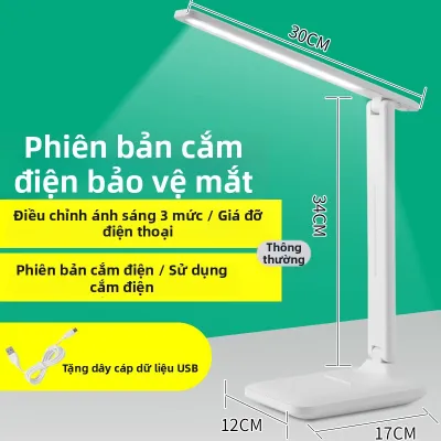 MLZH | Đèn Bàn Lịch Gập Đọc Sách Học Tập Sạc Không Dây Quà Tặng