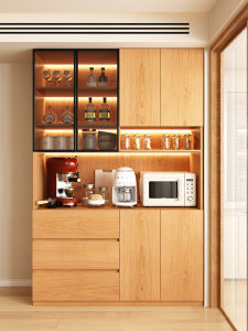 Bar Cabinet with Storage for Small Households