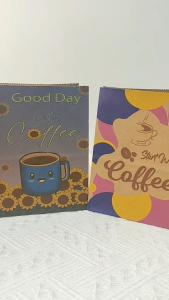 คุณพร้อมกันในการสั่งถุงกระดาษเก็บความเย็น บรรจุกาแฟโบราณชา นมเย็น (พิมพ์ลาย) KI 125 แท็บเล็ต 100 ใบ สามารถส่งตรงจากโรงงานได้ ขนาด 13 x 8 x 18 CM