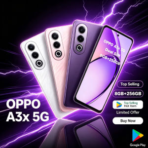 OPPO | OPPO A3x 5G Global Version Smartphone Dimensity 6300 6.67 Inch Screen 5100mAh 45W Fast Charge IP54 Waterproof Mobile Phone
