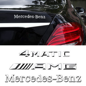 Mercedes-Benz Car Logo Rear Sticker Lettering 3D Stereo Body Decal Modification Auto Decoration Sticker Mercedes-Benz Tail Mark
