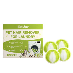 Pet Hair Remover Laundry Ball for Washing Machine Pet Hair Catcher Reduce Hair Tangles Fabric-Safe Pet Fur Removal Cleaner Balls