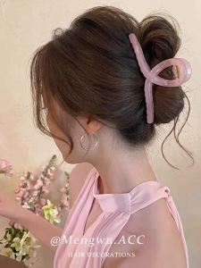 MENGWU | Korean Style Pure Color Head Clip for Women Large Size