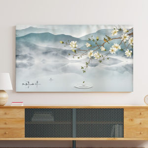 Vỏ Bọc TV Kiểu Trung Quốc Bằng Vải Chống Bụi Cho TV Màn Hình Cong 42 Inch 55 Inch 65 Inch Treo Tường Kiểu Dáng Hiện Đại Đơn Giản