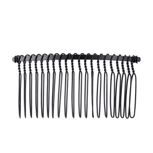 10pcs Black Hair Combs for Women Accessories Metal Bridal Hair Comb 20 Teeth Wedding Veil Comb Decorative for Women Fine Hair