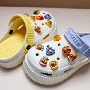 Bộ 14 Sticker Charm 3D chủ đề bộ trưởng ngoại giao Capybara DIY Mayto nhựa cứng gắn Dép Cross Dép Sục Cá Sấu JB-142