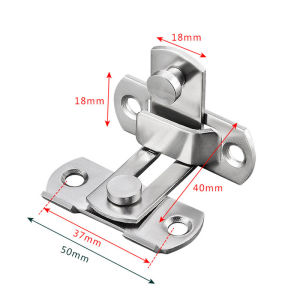 Door Lock Guard Latch Bolt 90°/180° Stainless Steel Toggle Latch Sliding Barn Door Lock Wine Cabinet Closet Right Angle Lock
