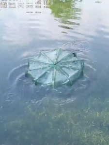 SLI 1 พับร่มรูปร่างสุทธิประมงกับ 6/8/10 หลุมสำหรับปลากุ้งรวบรวมข้อมูลอุปกรณ์ตกปลา