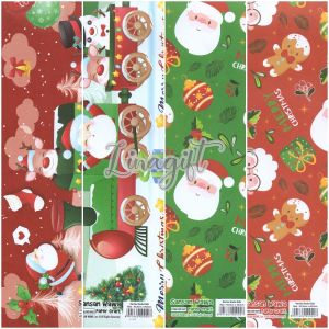 (5 Lembar) JUMBO XMAS - KERTAS KADO SANWA - GIFT WRAPPING PAPER SANSAN WAWA NATAL CHRISTMAS SANTA\n(5 Lembar) JUMBO BABY - KERTAS KADO SANWA - GIFT WRAPPING PAPER SANSAN WAWA BABY BOY GIRL BIRTHDAY\n(5 Lembar) FLOWER SANWA - KERTAS KADO BUNGA - GIFT WRAP PAPER SANSAN WAWA FLOWER