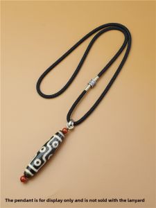 Fixed Pendant Necklace Rope High End Vertical through Zodiac Guardian Beads Men Women Silver Jewelry TIFOORR Fresh Outlined