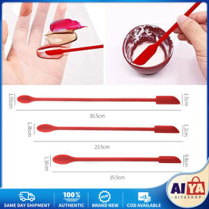 ★Same Day Shipping★ Creative Silicone Mini Small Tip Spatula Cosmetic Bottle Spatula Jam Double-head Spatula Heat-Resistant Foundation Makeup Tools