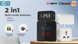 SMATRUL Tuya ZigBee Gateway hab jambatan tanpa wayar Bluetooth Mesh aplikasi sokongan hidup pintar 50 + anti rumah pintar aplikasi kawalan untuk Alexa/Google Home