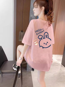 COD Korean style chic Dongdaemun large size womens t-shirt short sleeve niche casual lazy style ins tide design top summerGDFDFG