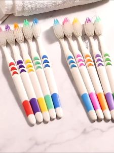 Sikat Gigi Dewasa Lembut Set Isi 10 Pcs Hitam Putih Double Care Sensitive