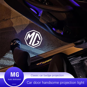 2pcs MG HD Car Door Welcome Light Led Projector Lamp For MG 4 5 6 7 Cyberster ES5 ONE MG5 Scorpio ZS HS MARVEL-R Hector MG3 EZS