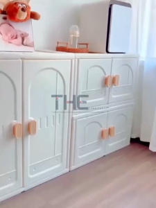 THE L64cm Modern Design Multifunctional Large Capacity Foldable Child Kids Storage Cabinet