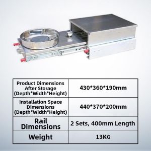 Pull-out Outdoor Stainless Steel RV Gas Stove