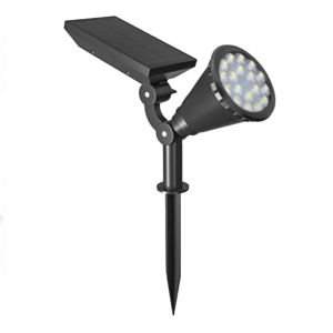 Outdoor Solar LED Spot Lights 18LED Waterproof Stake Light for Garden Yard Pathway Wall Porch Illumination