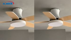 LCMKR LED Ceiling Fan Lamp With Three Colors Including Remote Control For Bedroom Dining room Living room Ceiling Fan lights