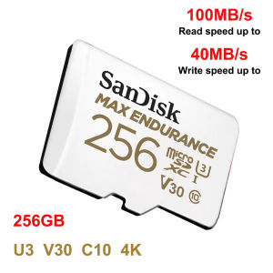 SanDisk MAX ENDURANCE microSD Card 32GB 64GB 128GB 256GB Memory Card U3 4K Full HD for driving recorders and surveillance camera