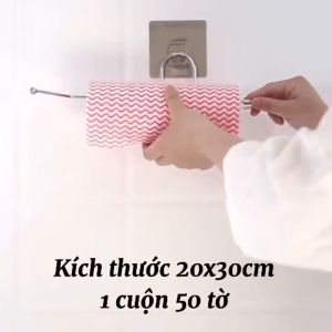 VỪA RẺ VỪA TIẾT KIỆM Cuộn 50 Khăn Giấy Lau  Bếp Đa Năng Có Thể Tái Sử Dụng Nhiều Lần