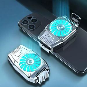 Air-Cooled Wireless Mobile Phone Cooler Back Clip Silent Radiator for Live Broadcast Gaming Chicken Eating AR Applications