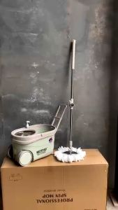 Bộ lau nhà cán Inox Bennix Thái Lan BN-555WA/ BN-555Super xoay 360 có bánh xe lớn bảo hành 12 tháng