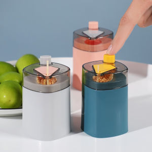 [Mẫu mới] Hủ Đựng Tăm Nút Nhấn Tự Động Lấy Tăm Tiện Lợi Dễ Sử Dụng - Lọ đựng tăm xỉa răng tự động lấy tăm