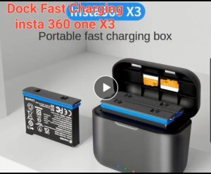 Dual Charger Hub Fast Charging Box Insta360 One X3 aMagisn AX05 Insta 360 X3