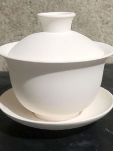 Jianghuo Ceramic Art Teaching Drawing High White Porcelain Clay Bowl Cover Cup Three Talent Two Talent Ceramic Raw Material Jingdezhen