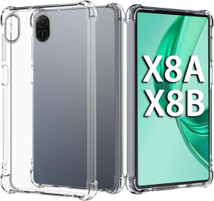 For HONOR Pad X8B / X8A (11 inch) 2026/2024 Case Transparent Soft TPU Silicone Tablet Cover Reinforced Corners Protection Shell