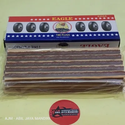 (6.Lembar/1.pak) KARET TUBBLESS BAN MOTOR MEREK EAGLE