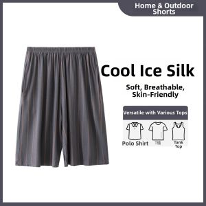 Nanjiren | Cooling Ice Silk Mens Shorts Home Pants