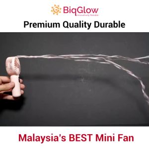 BiqGlow【Premium Top Grade】Digital Mini Fan Kipas Portable Brushless motor BreezeGlow BM-100