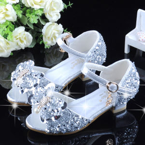 Silver Stylish Summer Princess Shoes