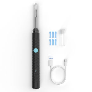 Visual Wireless Otoscope Ultra Thin 4.2MM Camera HD 1080P Ear Scope WiFi Endoscope for iOS/Android with Ear Wax Cleaning Tools