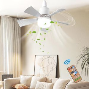 JOYINLED LED 30W Ceiling Fan Light E27 with Remote Control for Dimming Suitable for Living Room Study Household Use 85-265V