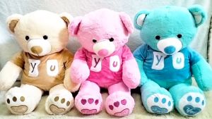 Dreamtoys96 Boneka Teddy Bear Beruang Telapak Love You With Baju XL