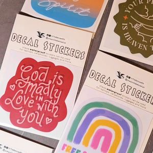 In The Beloved PH | Faith-inspired decal sticker for laptop mobile luggage water bottle | laminated vinyl sticker waterproof