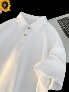 Cleanfit Pure White Short-Sleeved Polo Shirt: A Must-Have for Men's Summer Fashion