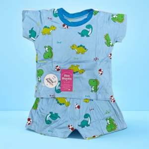 Bộ đồ Cộc Thun Lạnh Minky Mom Cho Bé TraiBé Gái Mặc Hè Siêu Mát  Chất Vải mềm Mại Thoáng Mát Cho Bé 12-24kg | Đồ bộ mặc nhà cho trẻ em