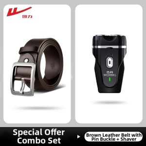 Warrior | Genuine Leather New Design Pin Buckle Mens Belt