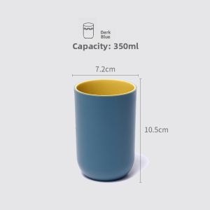 Portable Dental Brush Cup Set for Couples Simple Home Use Toothbrush Holder Bathroom Accessories Matching Tooth Cylinder