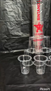 Gelas Kopi/Gelas Plastik Kecil/Gelas Kopi Plastik/Gelas Kopi Kecil Bening Bintang Laut 220Ml Gelas Kopi Susu Teh Sisri Isi 50 Pcs