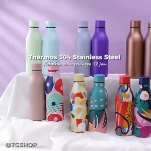 Ready Stock 304 Stainless Steel Thermos Cola Bottle Sport Tea Coffee Fashion Cup Tahan Panas Botol 750ML 550ML 450ML
