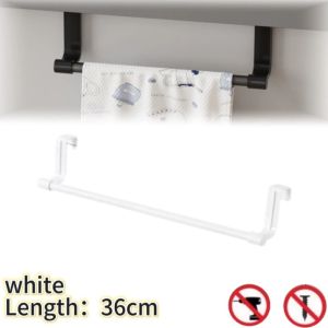 Towel Rack Door Hanger Shelf Over Door Towel Bar Hanging Holder Stainless Steel Bathroom Kitchen Cabinet Shelf Bathroom Hardware