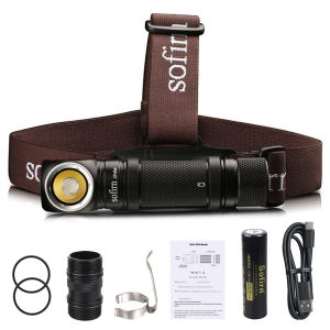 Sofirn | SOFIRN SP40A TIR Lens Head Torch LED 1200 Lumen Dual Compatible 18650/18350 Battery Rechargeable Headlight Adjustable Flashlight