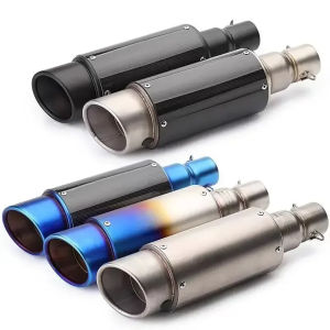 51mm Carbon Fiber Motorcycle Exhaust System Muffler Pipe Modified Escape Racing Exhaust Tail PIPE For Yamaha R3 R1 R6 Duke390 Hornet 600 CBR400 NINJA 500 Z500 Xmax 300 NX500 CB300F Raider 150 Scooter ETC